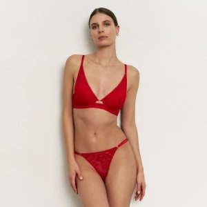 Conjunto lencero mujer encaje rojo