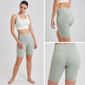 Legging deportivo corte bike cintura alta verde