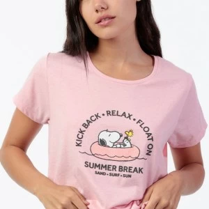 Pijama corto mujer estampado Snoopy