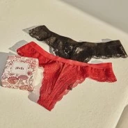 Braga brasile&ntilde;a encaje pack x2 estuche regalo