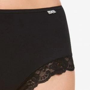 Culotte mujer algod&oacute;n el&aacute;stico con puntillas