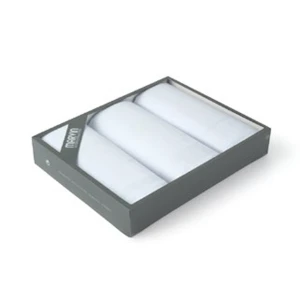 Pa&ntilde;uelos blancos de algodon x3 en estuche regalo