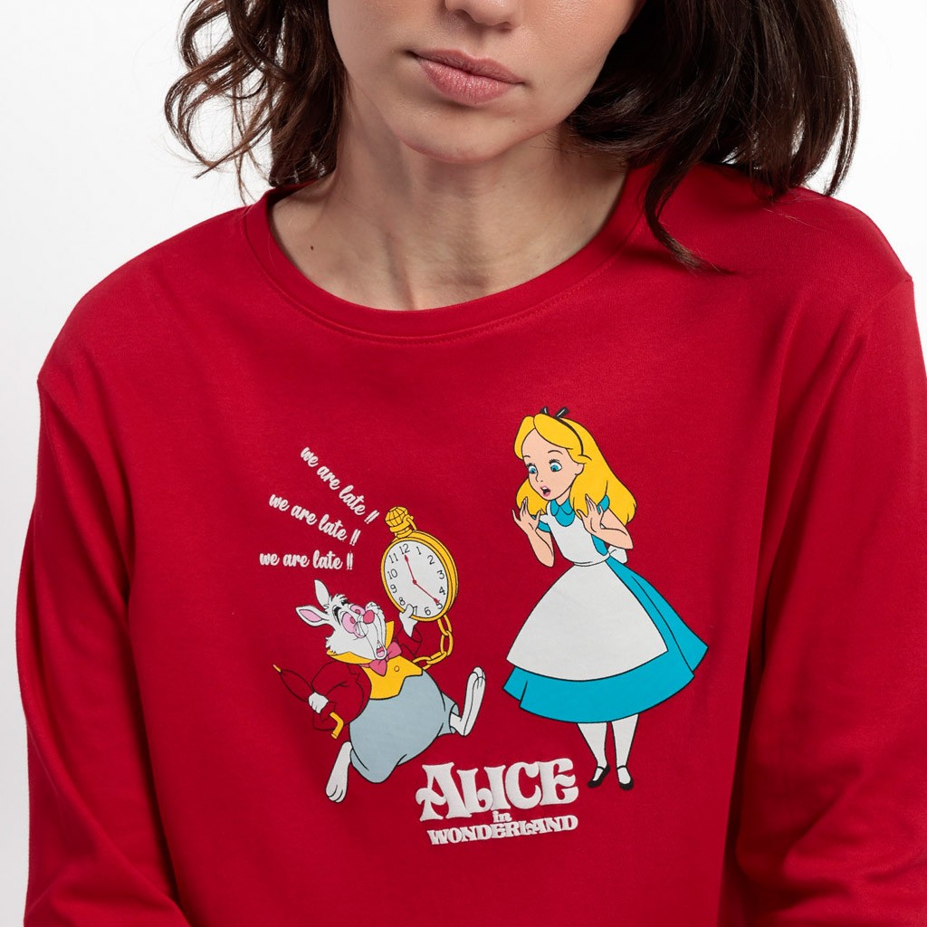 Pijama largo mujer Alice in Wonderland