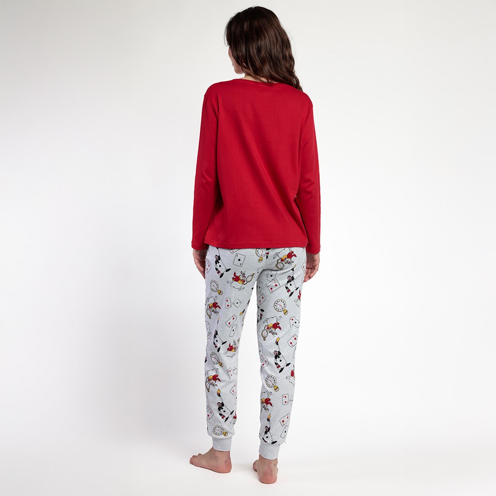Pijama largo mujer Alice in Wonderland