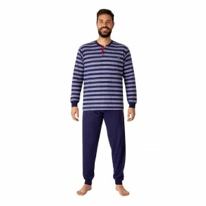 Pijama hombre manga larga rayas