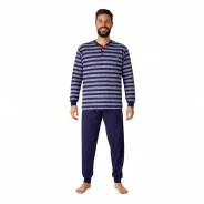 Pijama hombre manga larga rayas