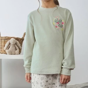 Pijama largo juvenil tundosado ni&ntilde;a con pu&ntilde;o