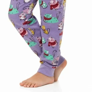 Pijama algod&oacute;n ni&ntilde;a estampado gatitos