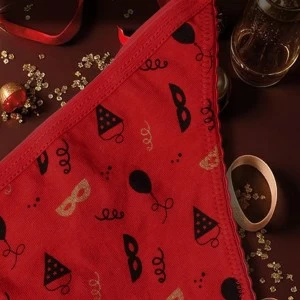 Tanga roja mujer con regalo bolsa cotill&oacute;n 