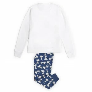 Pijama ni&ntilde;a manga larga Snoopy