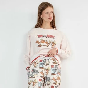 Pijama largo mujer dise&ntilde;o Tom & Jerry