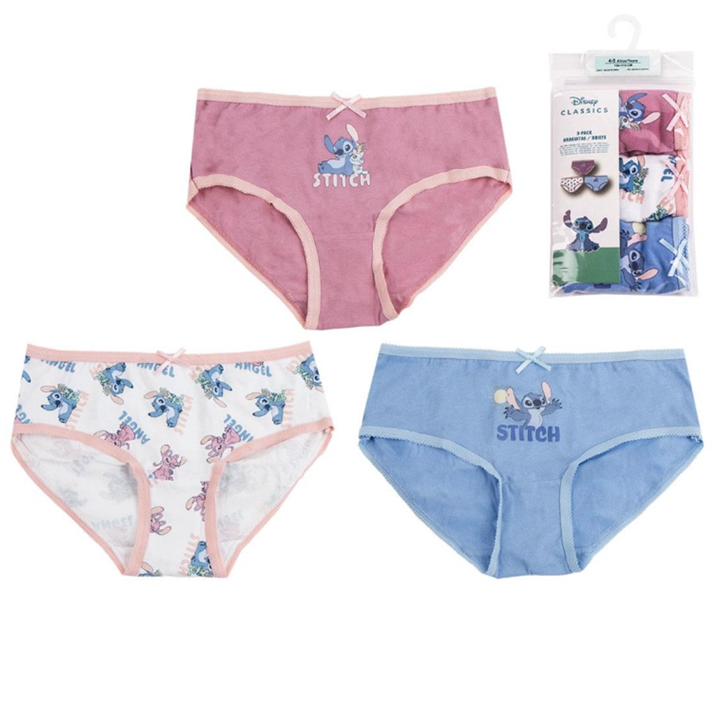 Braga algodón niña Stitch pack 3