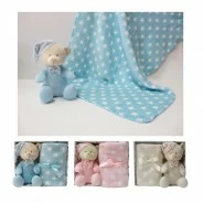 Peluche con mantita 75x90