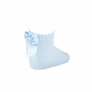 Calcetines cortos punto bobo con lazo