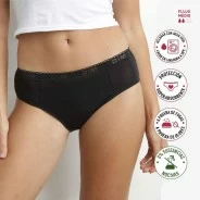 Braga bikini ni&ntilde;a menstrual lavable flujo moderado