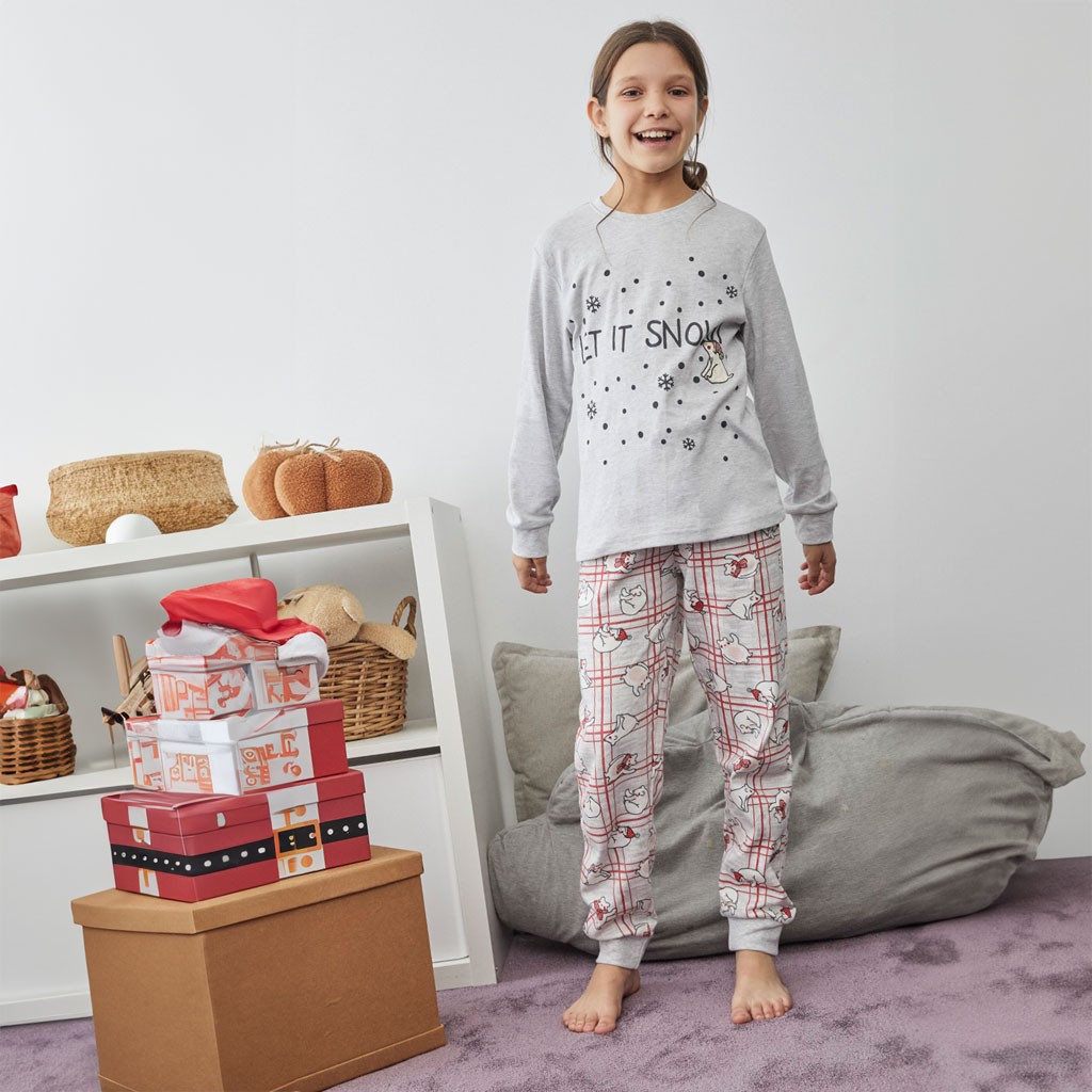 Pijama infantil niña fantasía manga larga
