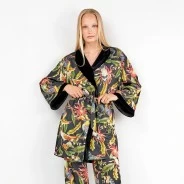 Bata mujer cruzada estampado floral