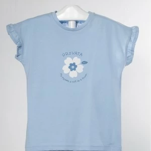 Pijama infantil ni&ntilde;a sin mangas dise&ntilde;os flor
