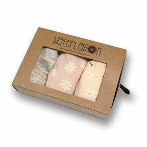 Braga ni&ntilde;a estampada pack x3 Algod&oacute;n el&aacute;stico