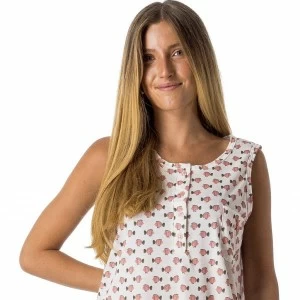 Camison mujer de tirante y cuello tapeta estampado
