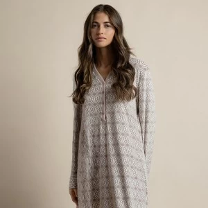 Camis&oacute;n mujer manga larga cuello botones