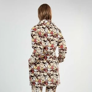 Bata mujer Peanuts estampada con cintur&oacute;n