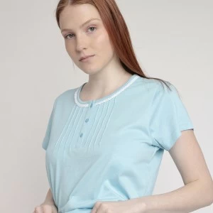 Pijama Mujer pantal&oacute;n largo y camiseta manga corta