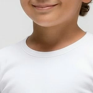 Camiseta de ni&ntilde;o manga larga algod&oacute;n liso termal