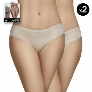 Braga bikini Pack x2 algod&oacute;n cintura suave