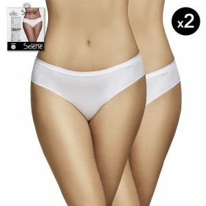 Braga bikini Pack x2 algod&oacute;n cintura suave