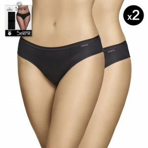 Braga bikini Pack x2 algod&oacute;n cintura suave