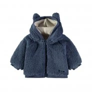 Chaqueta beb&eacute; borreguito con capucha y orejitas