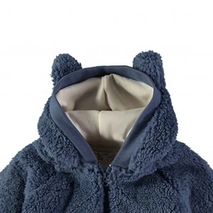 Chaqueta beb&eacute; borreguito con capucha y orejitas
