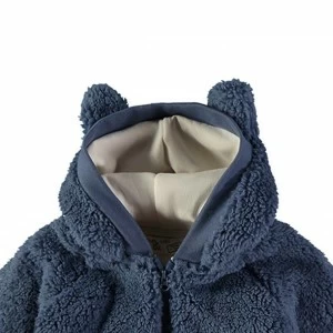 Chaqueta beb&eacute; borreguito con capucha y orejitas