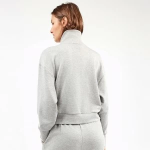 Sudadera mujer cuello algo cremallera