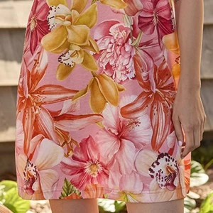 Camisola mujer sin mangas agod&oacute;n estampado