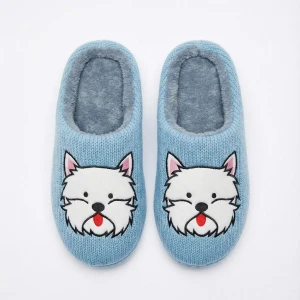 Zapatilla homewear mujer perrito