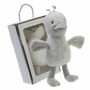 Peluche sonajero patito en caja de regalo