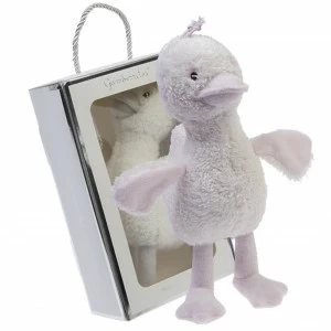 Peluche sonajero patito en caja de regalo