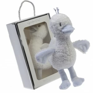 Peluche sonajero patito en caja de regalo