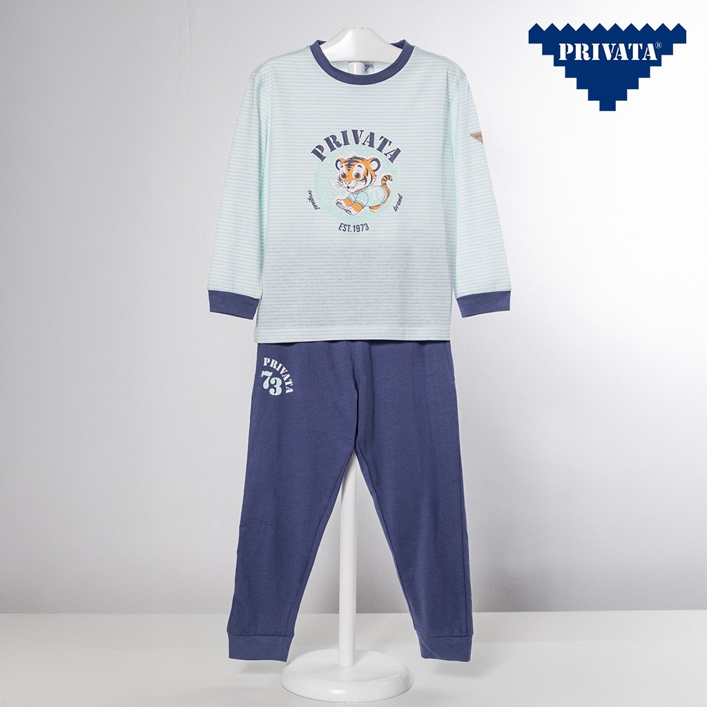 Pijama manga lerga ni&ntilde;o algod&oacute;n