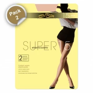 Panty fino y transparente pack 2 Super 15