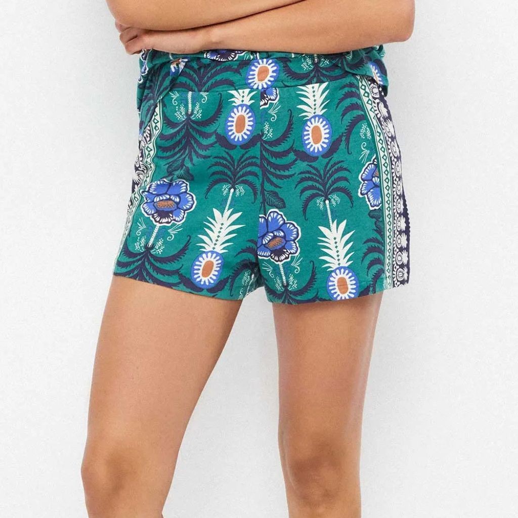 Pantal&oacute;n corto pijama mujer estampado