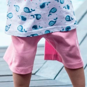 Pijama ni&ntilde;a algod&oacute;n estampado Ballenas