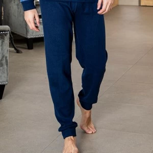 Pijama largo hombre cuello botones