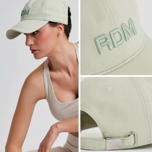 Gorra ajustable para mujer bordado verde a tono 
