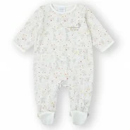 Pijama bebe con bolsillo y estampados algod&oacute;n