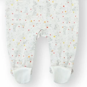 Pijama bebe con bolsillo y estampados algod&oacute;n