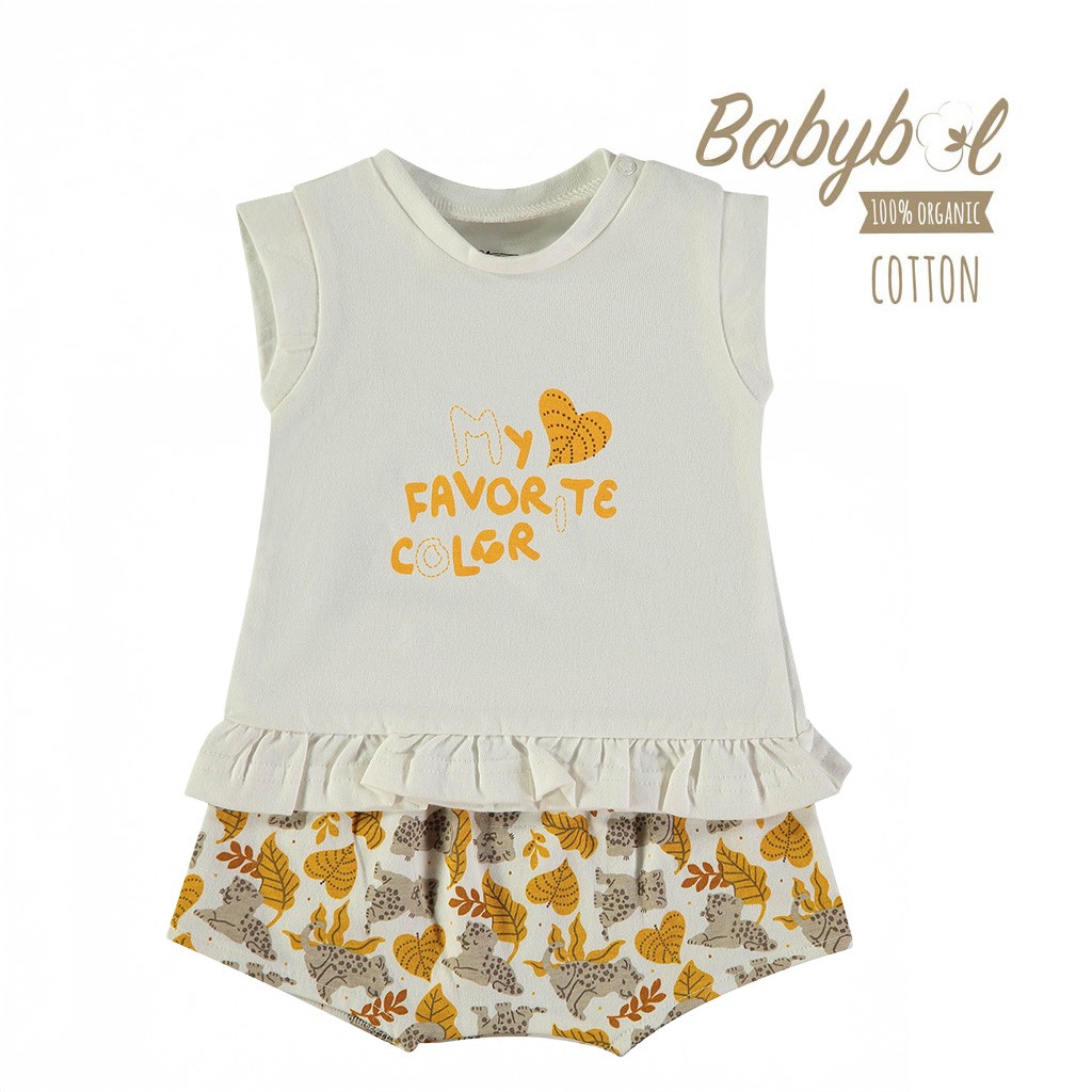 Conjunto beb&eacute; algod&oacute;n manga corta