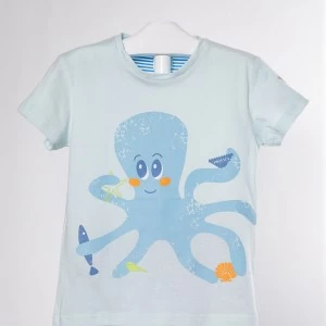 Pijama infantil manga corta pulpo